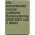 Sdu Wettenbundel Sociaal Juridische Dienstverlening 2022-2023 (set 2 delen)