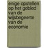 Enige opstellen op het gebied van de wijsbegeerte van de economie