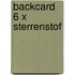 Backcard 6 x Sterrenstof