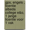GPS, Engels , licentie Albeda College E&O, 1 jarige licentie voor 1 vak door Onbekend