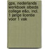 GPS, Nederlands werkboek Albeda College E&O, incl. 1 jarige licentie voor 1 vak