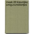 Maak 20 kleurrijke amigurumidiertjes