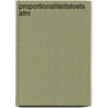 Proportionaliteitstoets AFM by Michiel Bijlsma