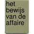 Het bewijs van de affaire