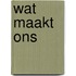 Wat maakt ons