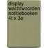 Display Wachtwoorden notitieboeken 4T x 3E