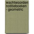 Wachtwoorden notitieboeken - Geometric