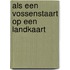 Als een vossenstaart op een landkaart