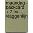 Maandag - Backcard + 7 ex. + vlaggenlijn