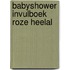 Babyshower invulboek roze heelal