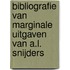 Bibliografie van marginale uitgaven van A.L. Snijders