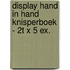 Display Hand in hand Knisperboek - 2T x 5 ex.