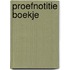 Proefnotitie Boekje