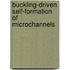 Buckling-driven self-formation of microchannels