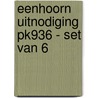 EENHOORN UITNODIGING PK936 - SET VAN 6 door Interstat