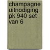 CHAMPAGNE UITNODIGING PK 940 SET VAN 6 by Interstat
