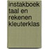 Instakboek taal en rekenen kleuterklas
