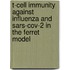 T-cell immunity against influenza and SARS-CoV-2 in the ferret model