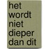 Het wordt niet dieper dan dit