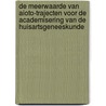 De meerwaarde van aioto-trajecten voor de academisering van de Huisartsgeneeskunde by Wytske Meekes