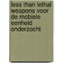 Less than lethal weapons voor de Mobiele Eenheid onderzocht