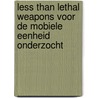 Less than lethal weapons voor de Mobiele Eenheid onderzocht by Juno Van Esseveldt