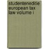 European Tax Law