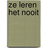 Ze leren het nooit door Binjamin Heyl