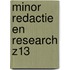 Minor Redactie en research Z13