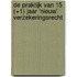 De praktijk van 15 (+1) jaar ‘nieuw’ verzekeringsrecht