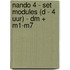 Nando 4 - set modules (D - 4 uur) - DM + M1-M7