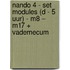 Nando 4 - set modules (D - 5 uur) - M8 – M17 + vademecum