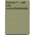Manus 1 – set van correctiesleutels