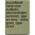 Puzzelboek Varia voor Ouderen, Slechtzienden, Senioren, Opa en Oma - Extra Groot, Type XL/XXL