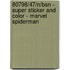 80798/47/N/BSN - SUPER STICKER AND COLOR - MARVEL SPIDERMAN