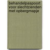 Behandelpaspoort voor slechtzienden met opbergmapje door Ester Bertholet