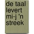 De taal levert mi-j 'n streek