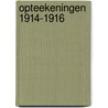 Opteekeningen 1914-1916 by J.G. Appeldoorn