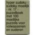 HYPER SUDOKU - Sudoku Moeilijk - nr. 17 - Puzzelboek met 100 Moeilijke Puzzels voor Volwassenen en Ouderen