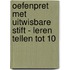 Oefenpret met uitwisbare stift - Leren tellen tot 10