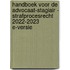 Handboek voor de advocaat-stagiair - strafprocesrecht 2022-2023 e-versie