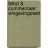 Tekst & Commentaar Omgevingswet