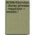 80398/93a/N/BSN - DISNEY PRINCESS - MEGACOLOR + STICKERS !