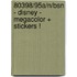 80398/95a/N/BSN - DISNEY - MEGACOLOR + STICKERS !