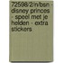 72598/2/N/BSN - DISNEY PRINCES - SPEEL MET JE HELDEN - EXTRA STICKERS
