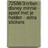 72598/3/N/BSN - DISNEY MINNIE - SPEEL MET JE HELDEN - EXTRA STICKERS