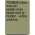 72598/6/N/BSN - MARVEL SPIDER-MAN - SPEEL MET JE HELDEN - EXTRA STICKERS