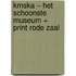 KMSKA – Het Schoonste Museum + PRINT rode zaal