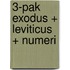 3-pak Exodus + Leviticus + Numeri