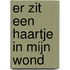 Er zit een haartje in mijn wond